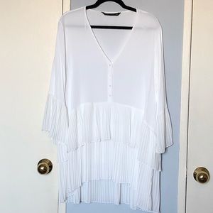 Zara Tunic/Dress with Pleating Details